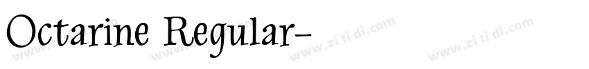 Octarine Regular字体转换